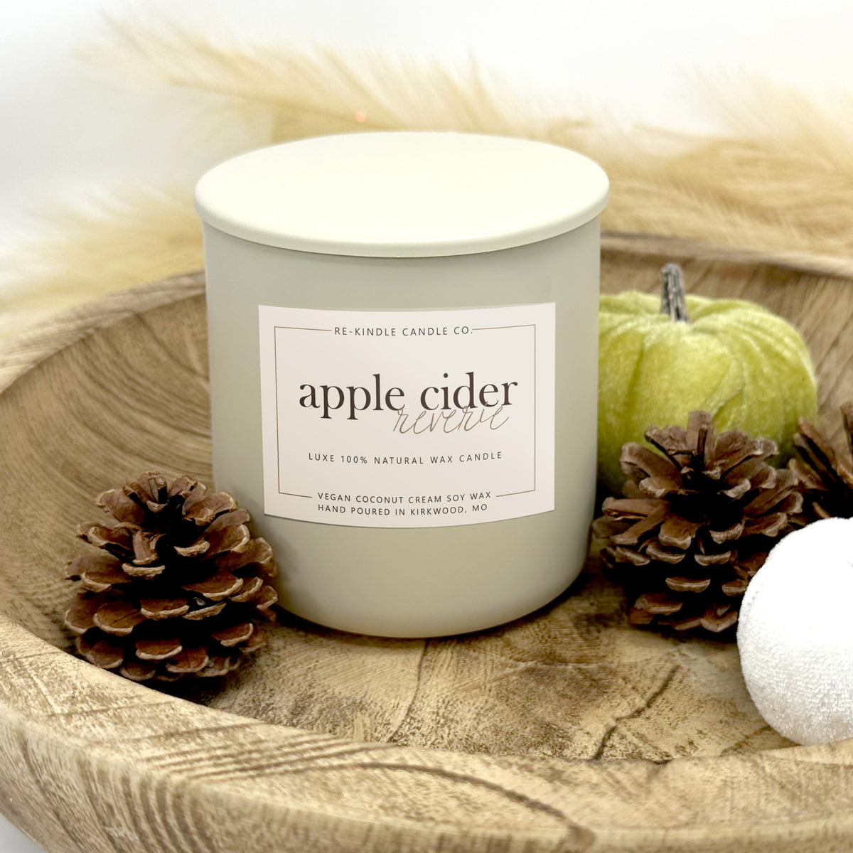 RK Candles Apple Cider Reverie Luxury Fall Candles Vegan The Mash Pit