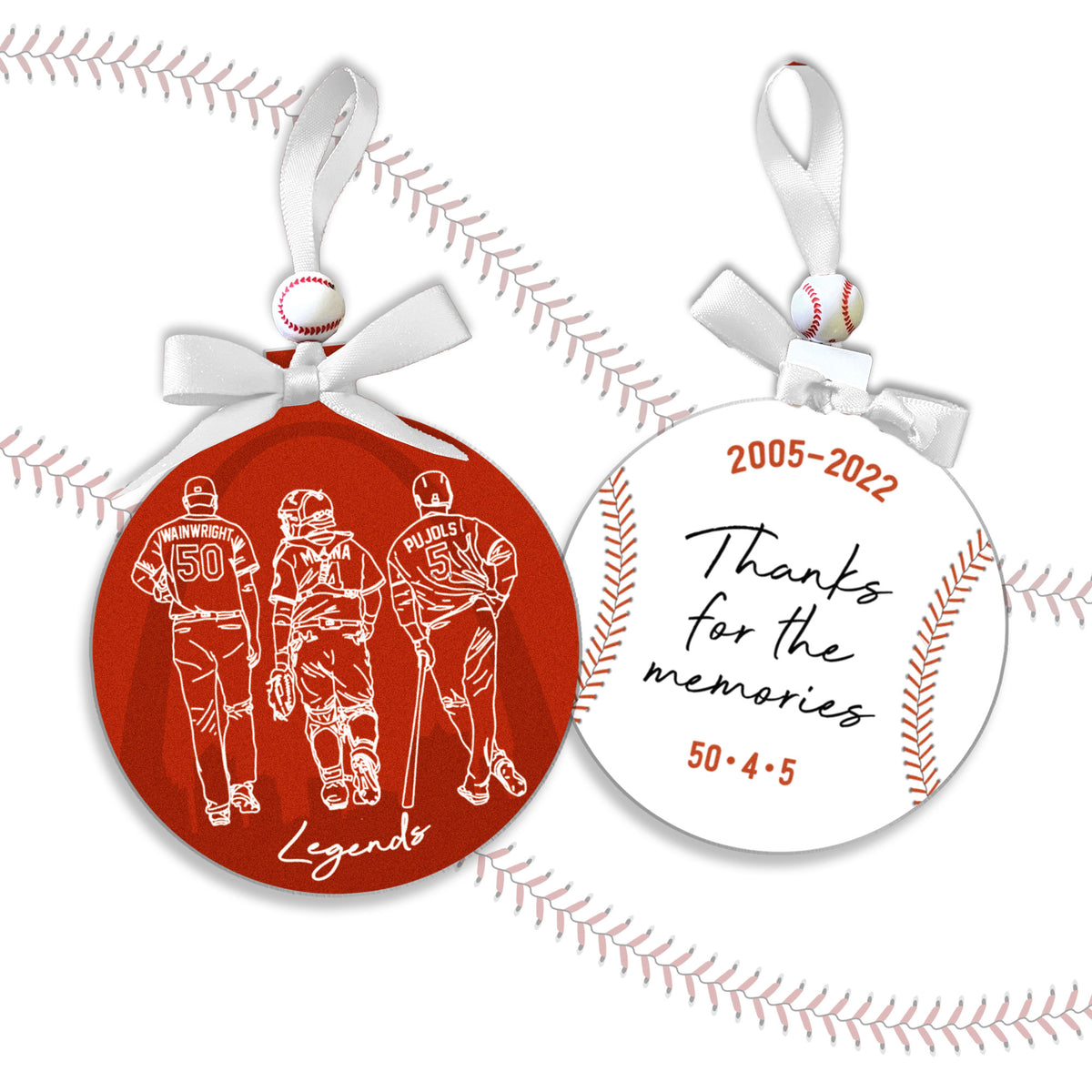 Custom Farewell Tour St. Louis Cardinals Memory Ornament Wainwright Pu –  The Mash Pit