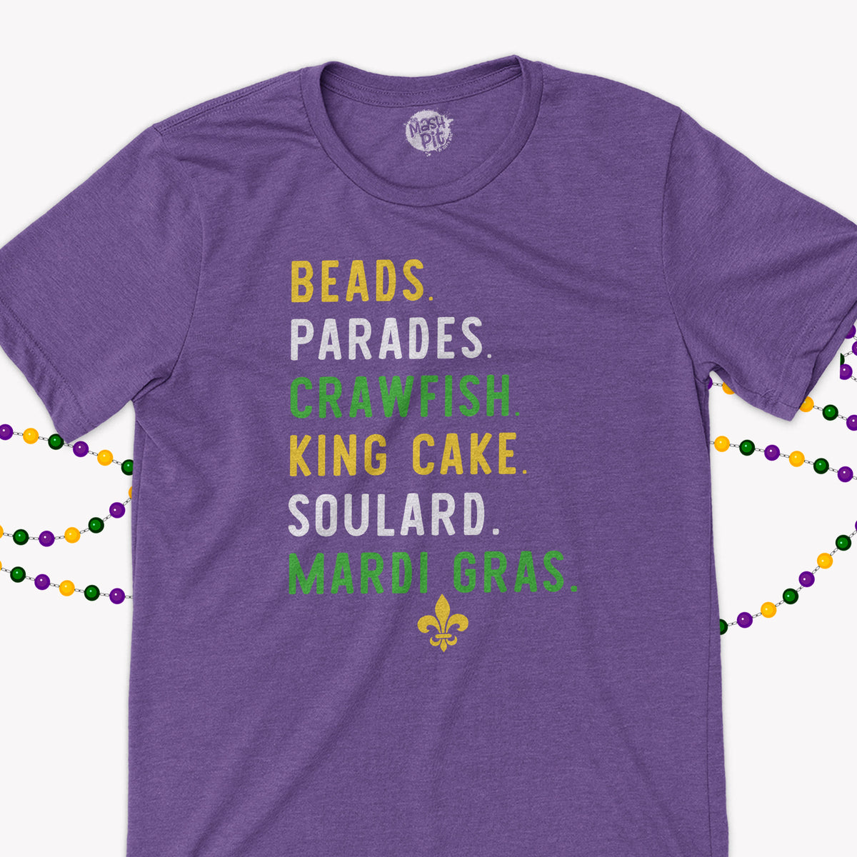 mardi gras blouse