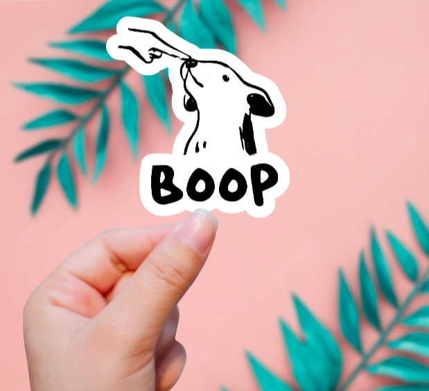 Boop Dig EnchantingSunshine - Boop Dog Sticker – The Mash Pit
