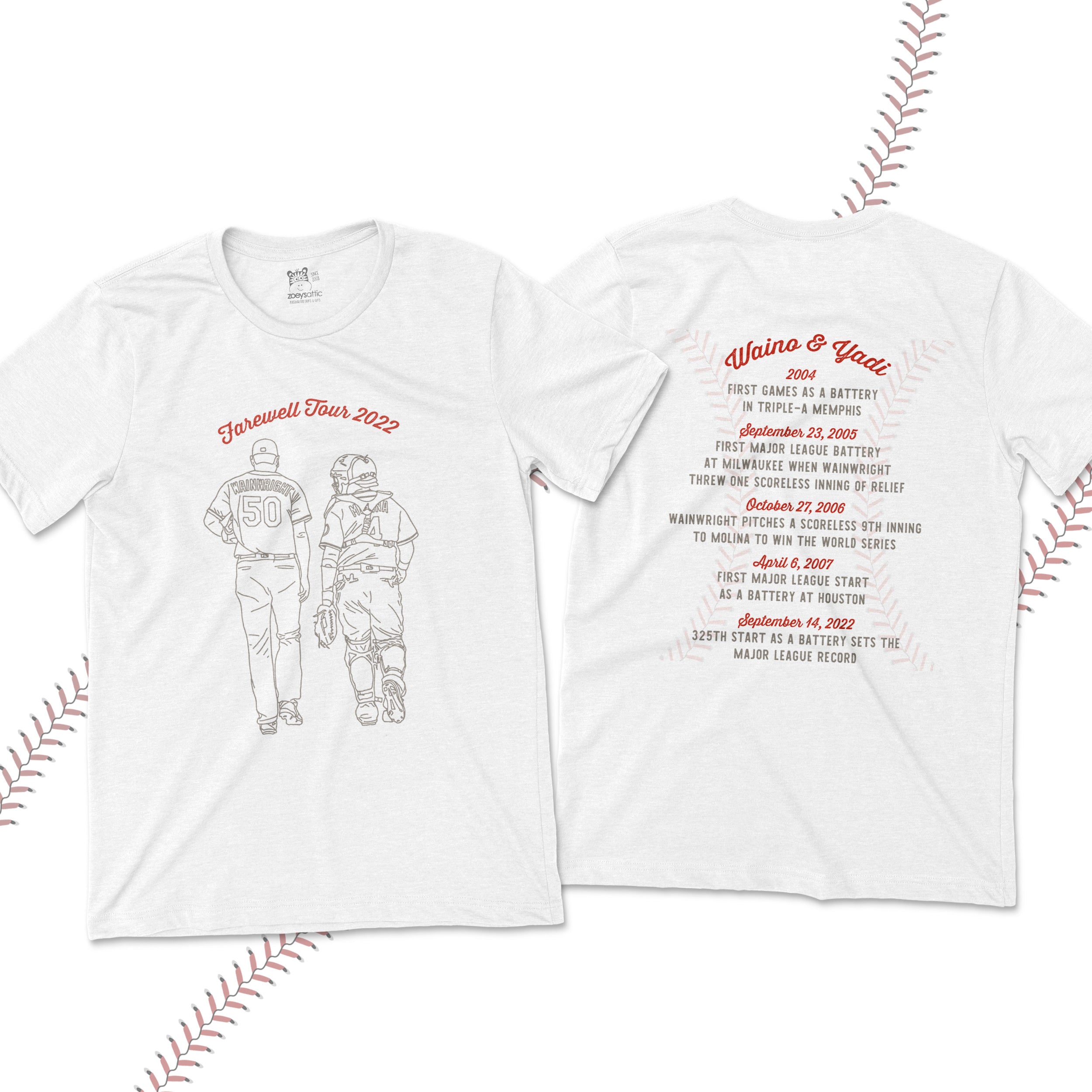 Molina Wainwright and Pujols the Final Ride T-shirt 