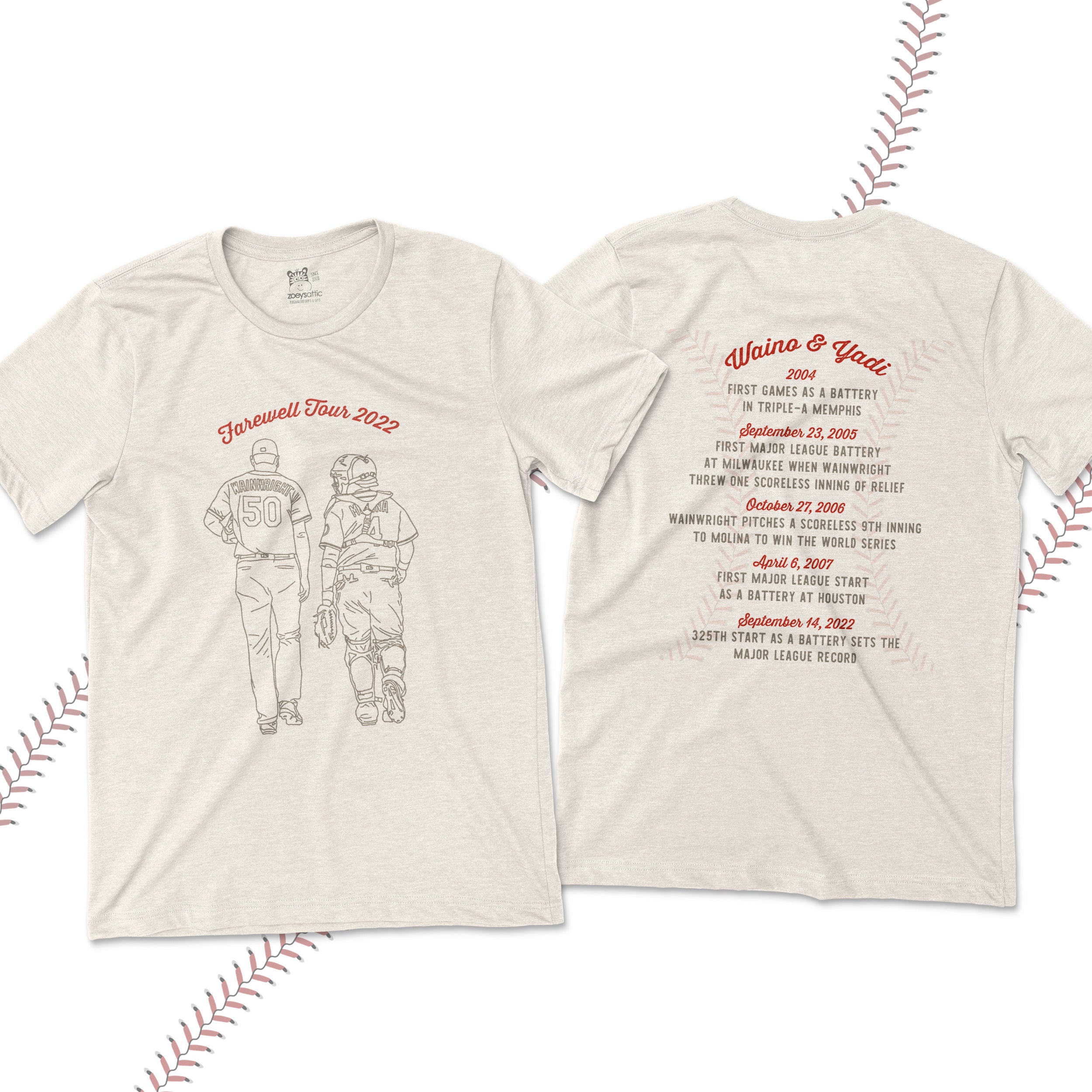 Hightlight tee Yaider Molina and Adam Wainwright Shirt The farewell tour  2022 yadi waino t-shirts
