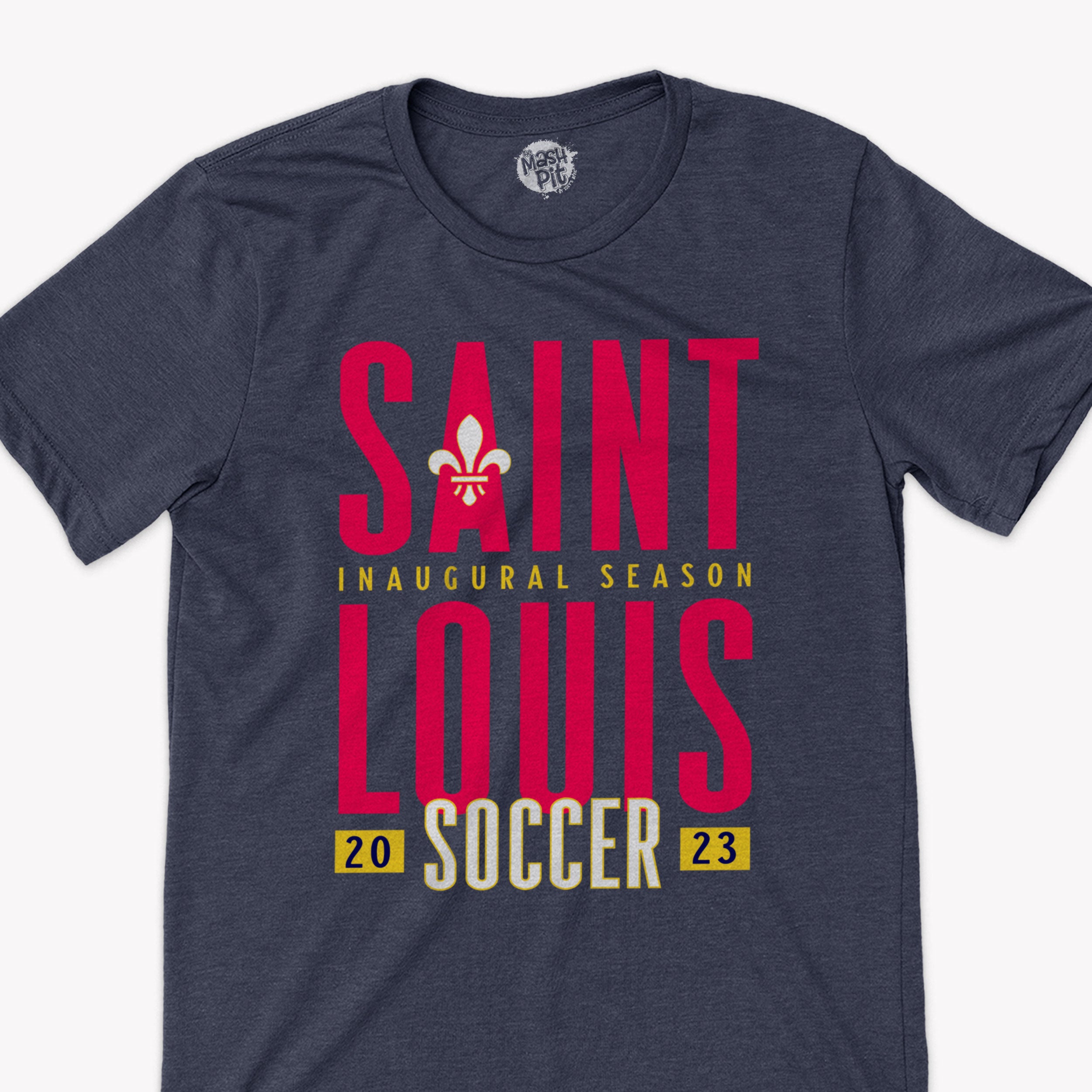 Signature inaugural season st. louis soccer t shirt custom st