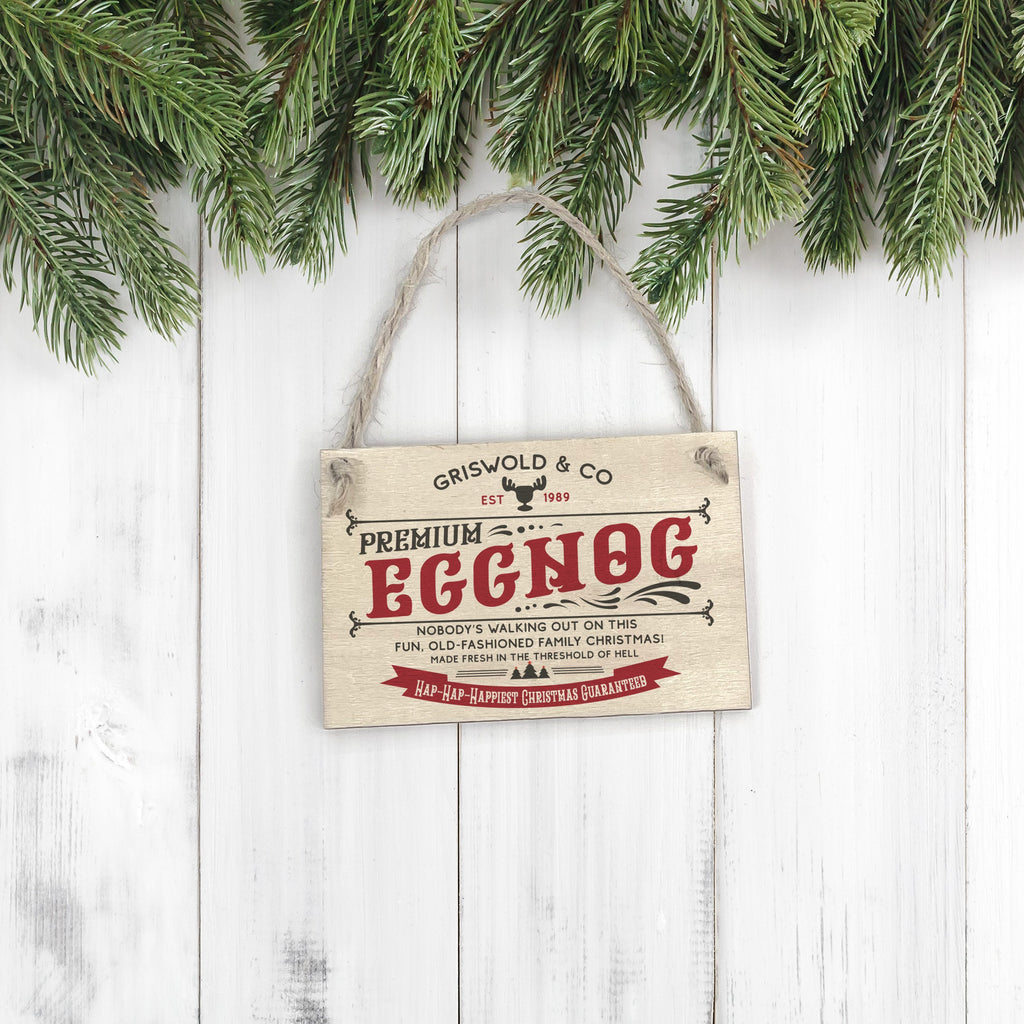 Christmas vacation inspired ornament Griswold & Co. Eggnog funny ornam