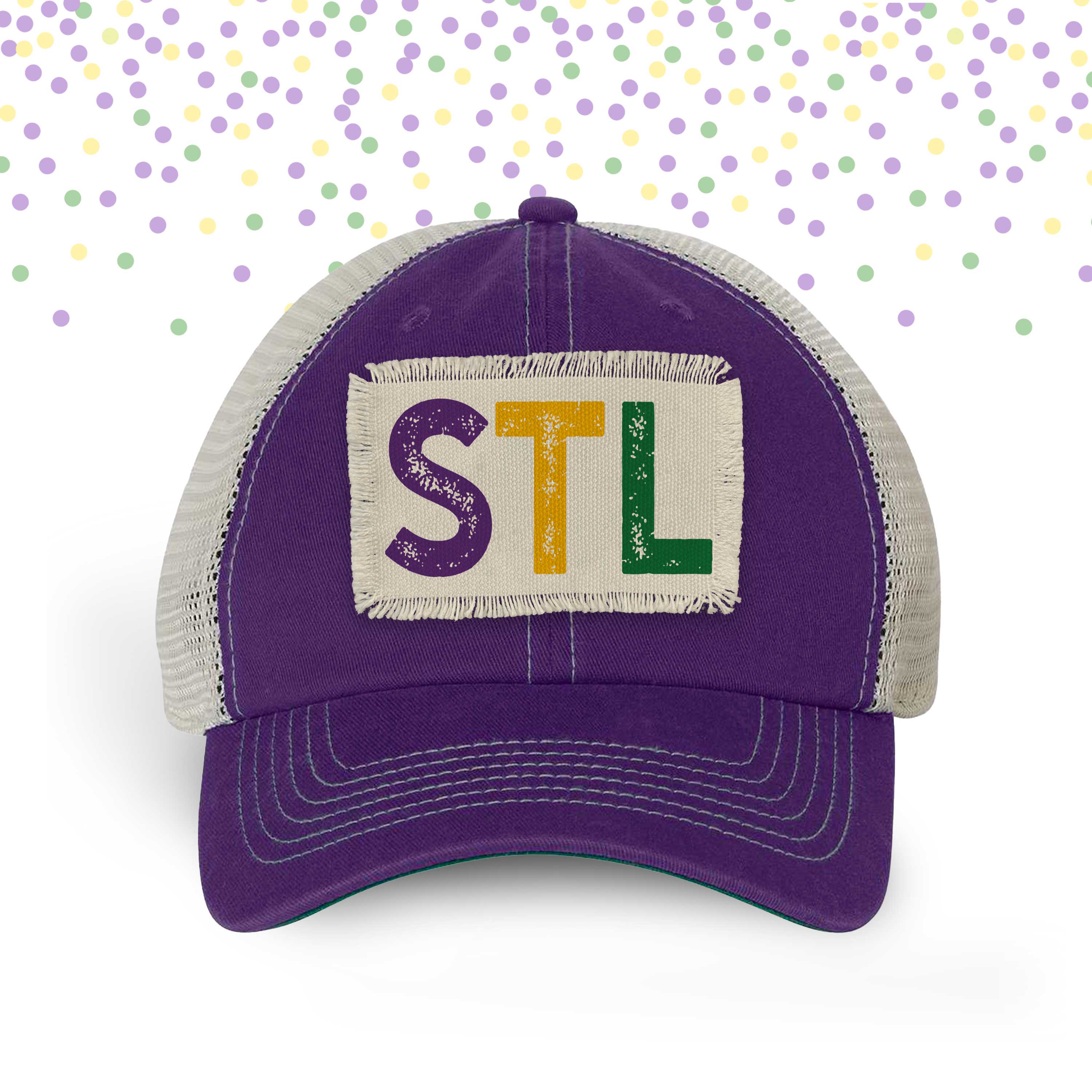 STL Baseball Cap W/ Baseball/ Airport Code Hat/ St. Louis 